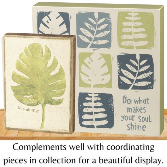 🆕 Wooden Block Sign - Live Simply - Picture 6 of 7